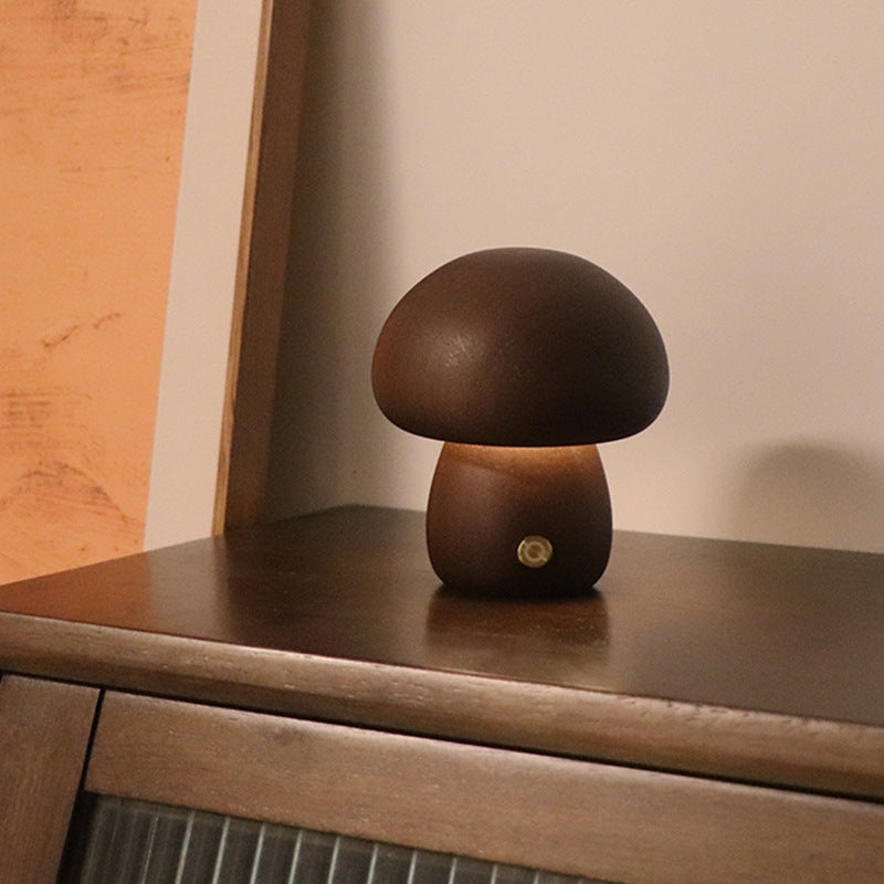 Cute Mushroom LED Night Light with Touch Control