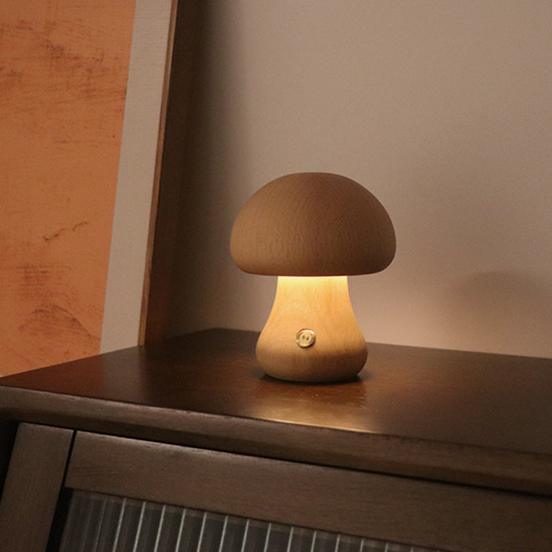 Cute Mushroom LED Night Light with Touch Control