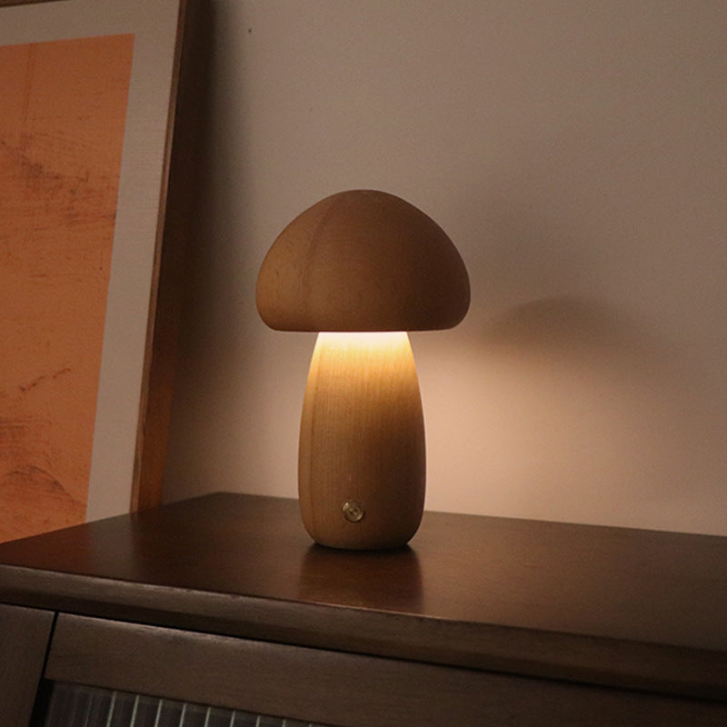 Cute Mushroom LED Night Light with Touch Control