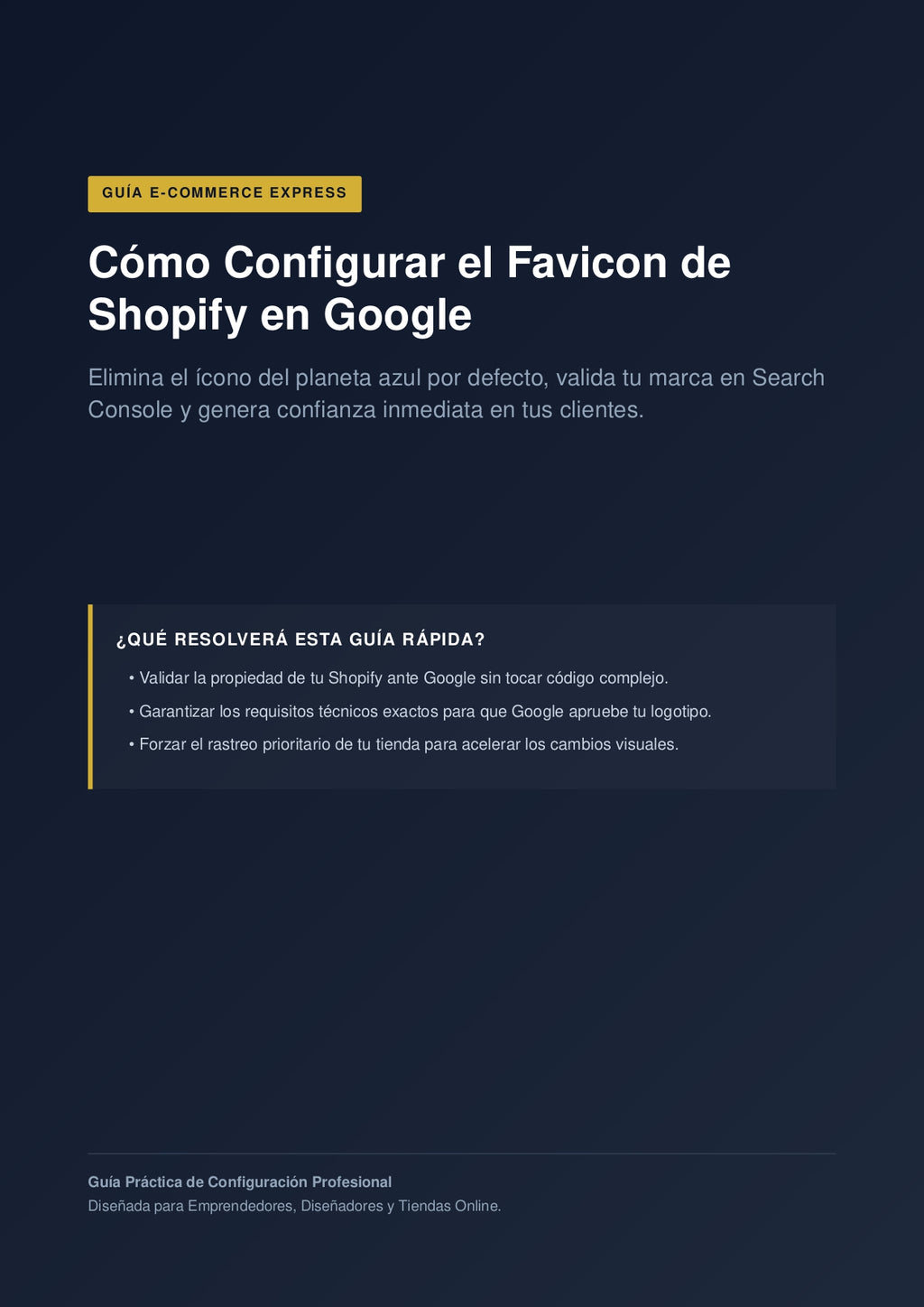 Shopify SEO Express Guide: How to Set Up Your Favicon for Google (No Coding Required)
