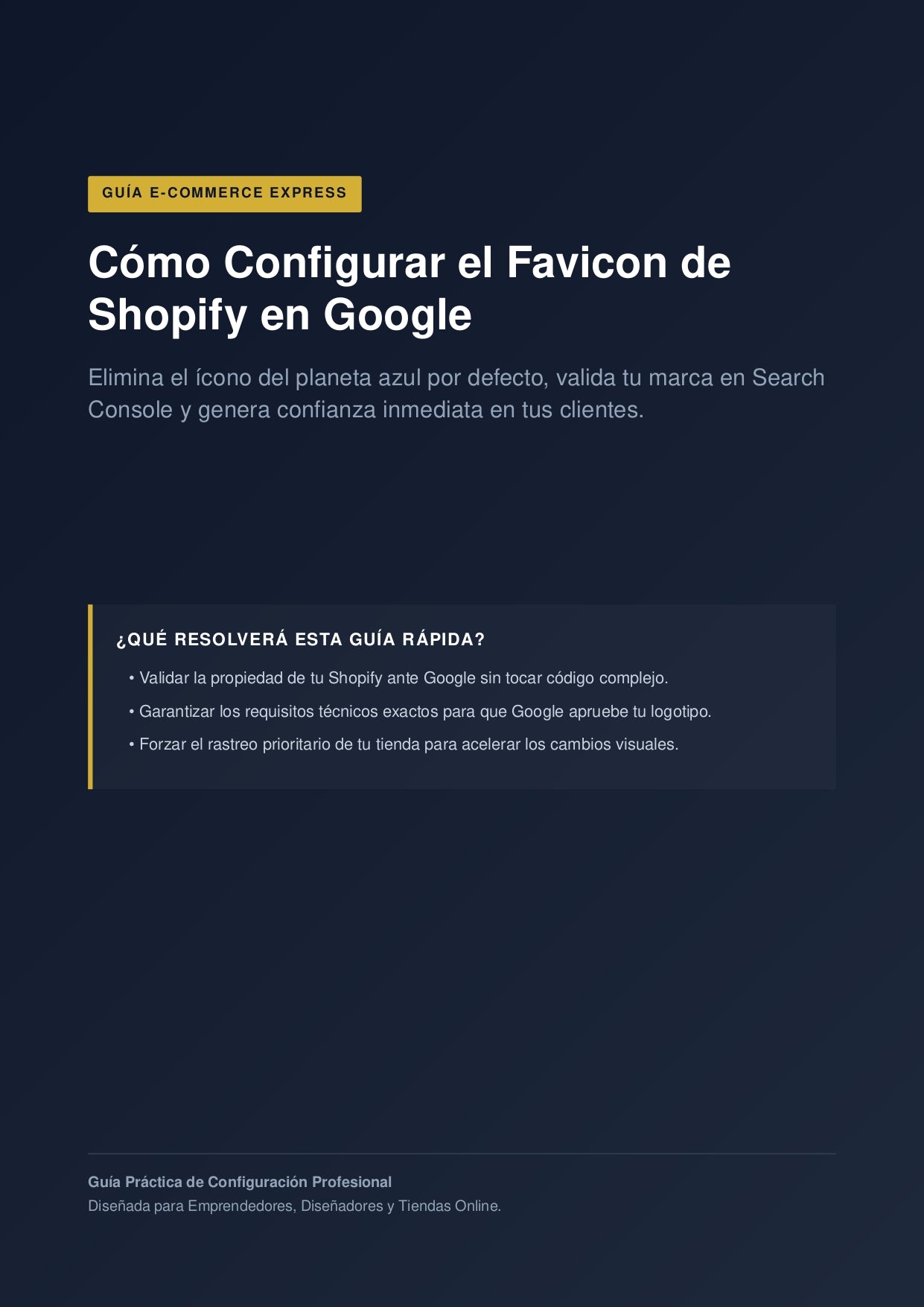 Shopify SEO Express Guide: How to Set Up Your Favicon for Google (No Coding Required)