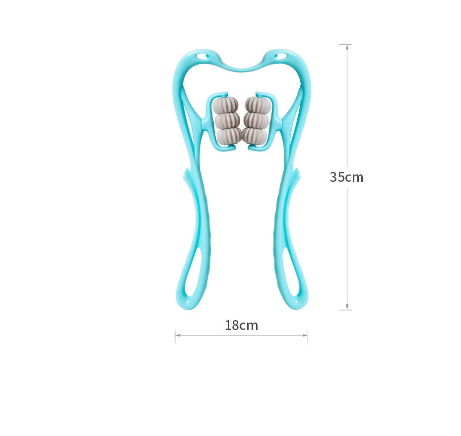 6-Wheel Manual Neck Massager & Tension Reliever