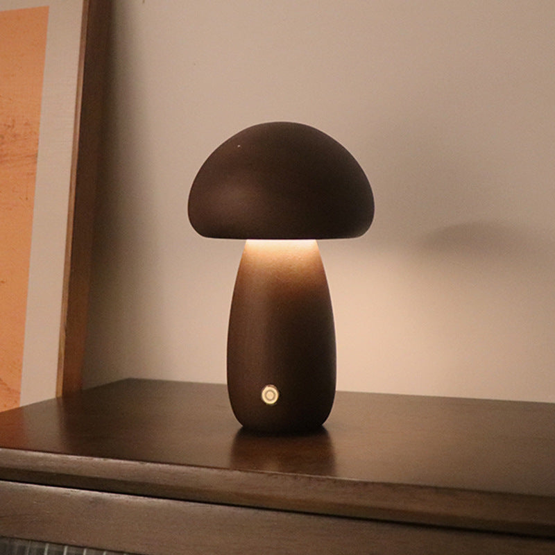 Cute Mushroom LED Night Light with Touch Control
