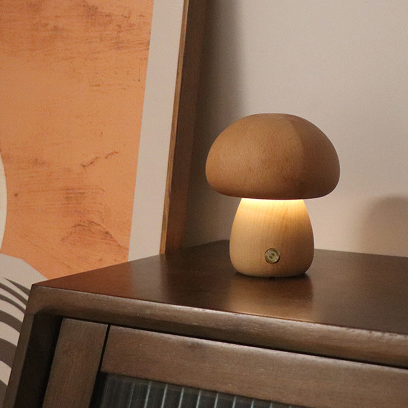 Cute Mushroom LED Night Light with Touch Control