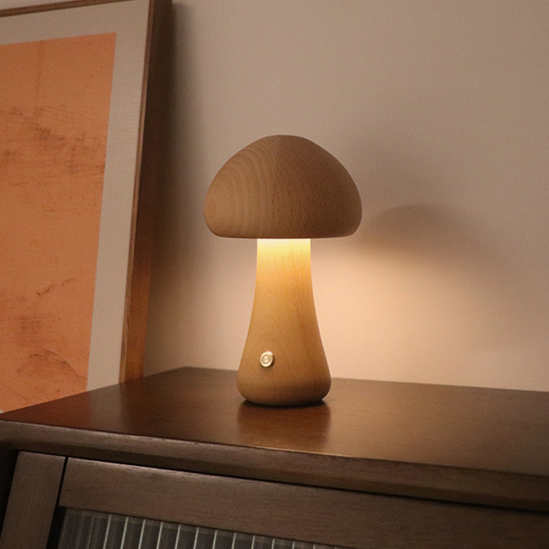 Cute Mushroom LED Night Light with Touch Control